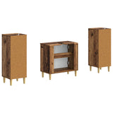 2 Piece Bathroom Cabinet Set ARNHEM Old Wood Engineered Wood 3418015