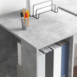 Desk Concrete Grey 130 x 50.5 x 75 cm Engineered Wood 869501