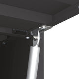 Wall Cabinet for Garage with Gas-lift Door Black 883280