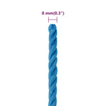 Work Rope Blue 8 mm 250 m Polypropylene 152970
