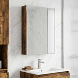 Bathroom Mirror Cabinet Smoked Oak 53.5 x 15.5 x 70 cm 889235