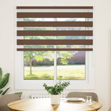 Zebra Blind Brown 120x100 cm Fabric Width 115.9 cm Polyester 4014317