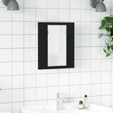 LED Bathroom Mirror Cabinet Black 40x12x45 cm Acrylic 804949