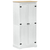 Wardrobes with Shelf White 76 x 50 x 170 cm Solid Pine Wood 42024937