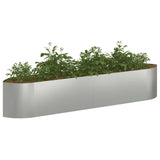 Raised Garden Bed Galvanised Steel 220 x 40x 40 cm Steel 8011724