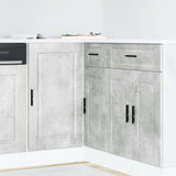 Kitchen Base Cabinet Porto Concrete Grey Engineered Wood 854302