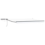 Electric Retractable Awning White and Anthracite 4.5 x 3 m 3420172