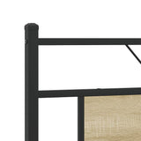 Metal Bed Frame without Mattress Sonoma Oak 183x213 cm 3325099