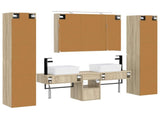 Bathroom Furniture Set 6 pcs Sonoma Oak 3407193