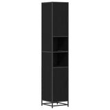Bathroom Furniture Set 3 pcs Black Oak Engineered Wood 3402517