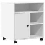 Printer Stand with Wheels White 60x50x67 cm 840625