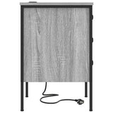 Bedside Cabinet with Drawer 2 pcs Grey Sonoma 42 x 41 x 61 cm 859487