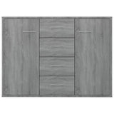 Sideboard Grey Sonoma 88x30x65 cm Engineered Wood 815370