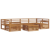 Outdoor Sofa Set 7 pcs Natural Solid Acacia Wood 3373084