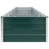 47065 Garden Raised Bed Galvanised Steel 480x80x45 cm Green