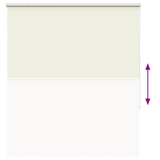 Roller Blind Blackout Off White 130x130 cm Fabric Width 126.6 cm Polyester 4011628