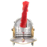 Roman Soldier Helmet Antique Replica LARP Silver Steel 286217