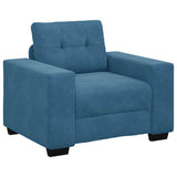 Sofa 3 pcs Blue Velvet 3324648