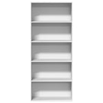 Book Cabinet White 80x30x189 cm Engineered Wood 3314669
