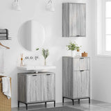 Bathroom Furniture Set 3 pcs Grey sonoma Engineered wood 3393109
