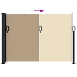 Retractable Side Awning Beige 140x500 cm 4004420