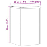 ZNTS Plant Stands 2 pcs Old Wood 30x30x50 cm Engineered wood 852922