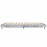 Bed Frame without Mattress Concrete Grey 140x190 cm 832281