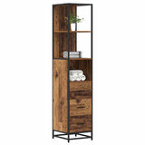 Bathroom Furniture Set with Drawer Old Wood 35 x 37.5 x 166 cm 883598