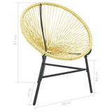Acapulco Chair Beige Poly Rattan, Powder-Coated Steel Standard 313139
