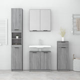 4 Piece Bathroom Cabinet Set Grey Sonoma Engineered Wood 3115890