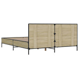 Bed Frame without Mattress Sonoma Oak 135x190 cm Double 3280028