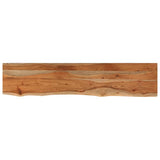 Wall Shelf 110x20x2.5 cm Rectangular Solid Wood Acacia Live Edge 370229