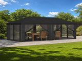 Gazebo Cover with Sidewalls 6 x 3 m Anthracite Polyester 190 900412