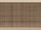 TV Cabinet Black 80x30x40 cm Solid Wood Pine and Natural Rattan 345613