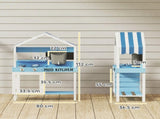 Kids Mud Kitchen Outdoor with Stoves, Sink, Faucet, Storage Shelves, Cookware Accessories for Boys T3398P551666