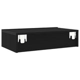 TV Cabinets with LED Lights 2 pcs Black Oak 60x35x15.5 cm 862033