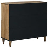 Sideboard with Storage Brown 80 x 33.5 x 75 cm Solid Mango Wood 4018359