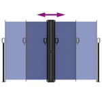 Retractable Side Awning Blue 160x1000 cm 4004731