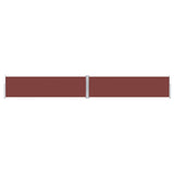 Retractable Side Awning Brown 140x1000 cm 318027
