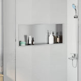 Shower Niche Silver 75 x 30 x 9.5 cm Stainless Steel 42012674