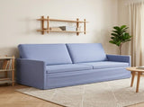3 Seater Sofa Jeans Blue 190 x 81 x 82 cm Fabric 42041118