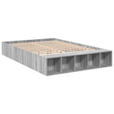 Bed Frame without Mattress Grey Sonoma 150x200 cm King Size 3280564