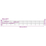 Garden Fence Steel Tough Modern 277683