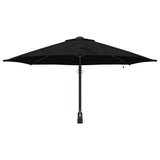 Garden Parasol Black 248 x 248 x 148 cm Polyester and Steel 42003249