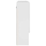 Mirror Cabinet High Gloss White 80 x 17 x 55 cm Engineered Wood 883358