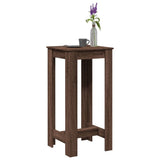Bar Table Brown Oak 51x50x103.5 cm Engineered Wood 854406