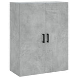 Highboard Concrete Grey 69.5x34x180 cm Engineered Wood 3196071