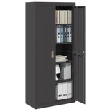 Storage Cabinet Black 80 x 40 x180 cm Steel 3406184