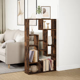 Bookcase Smoked Oak 72x20x120.5 cm Engineered Wood 858160