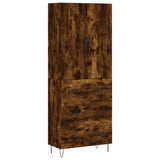Highboard Smoked Oak 69,5x34x180 cm Engineered Wood 3198086